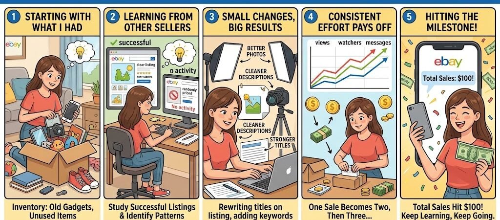 How I Made My First $100 on eBay (And What I Learned)